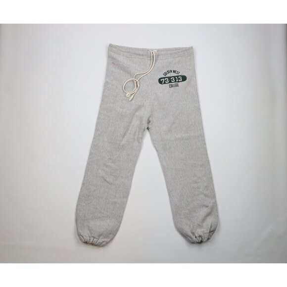 Vtg 70s Champion Reverse Weave Mens L Golden West College Joggers Sweatpants USA